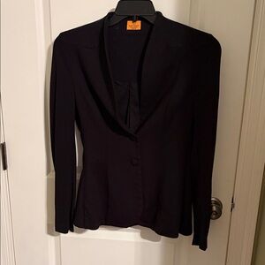 Mary Crafts Black Women's Tailored Blazer Jacket